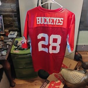 Red Buckeyes Jersey with Number 28